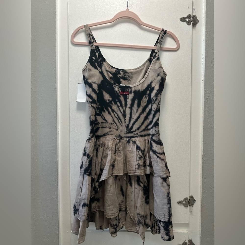Hard Tail Tank/Ruffle Dress with built in bra.  Size Medium.  NWT